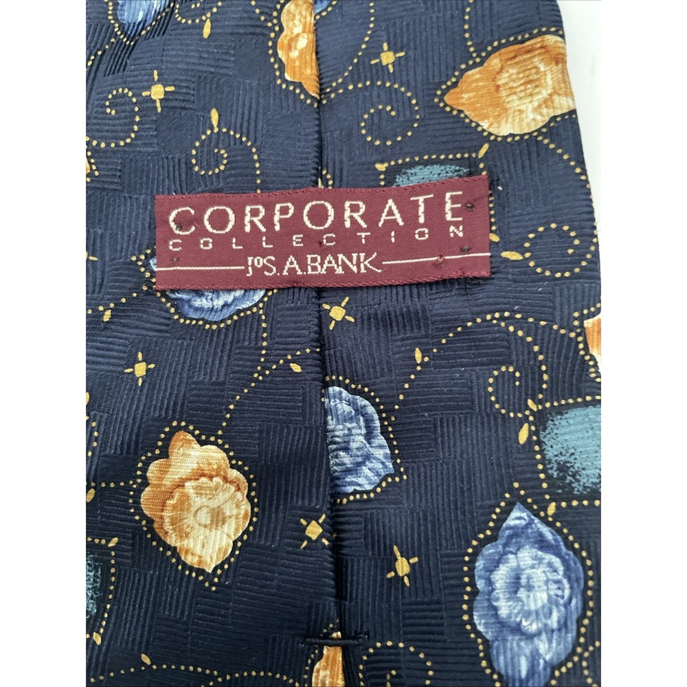 Corporate Collection Jos‎ A Bank Blue Pattern Designer Men's Tie